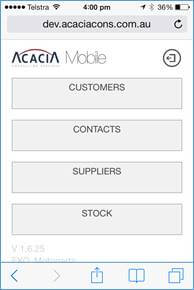 Mobile Web App For MYOB EXO 1