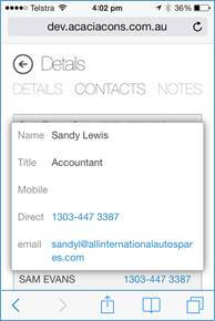 Mobile Web App For MYOB EXO 3
